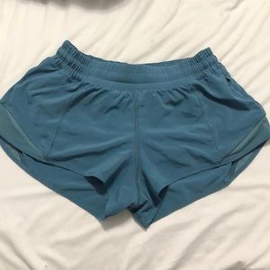 Blue Lululemon Hotty Hot Shorts
